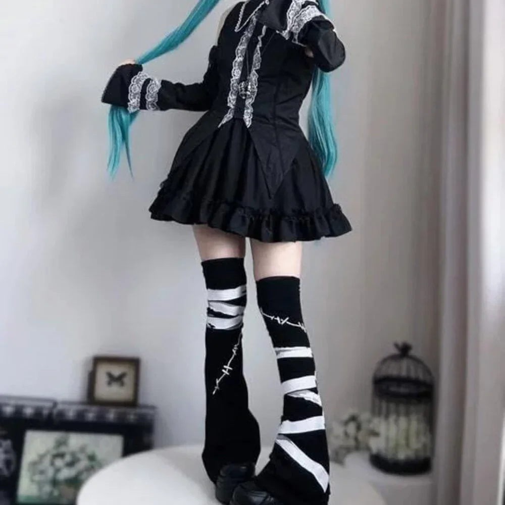 Goth Leg Warmers Thigh High Socks